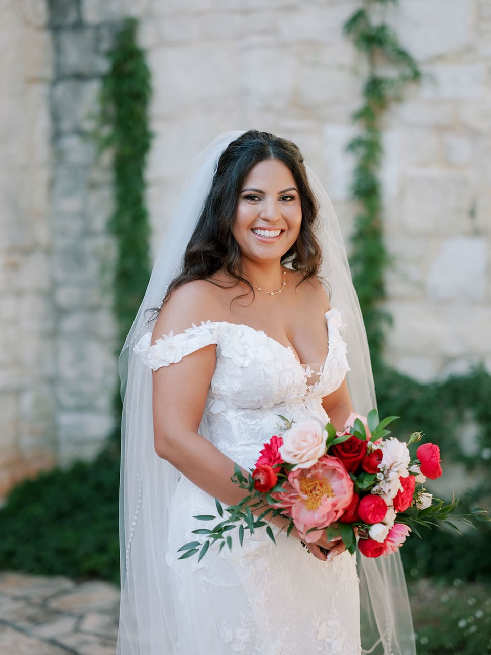 J & M at LBJ Wildflower Center — wedding florals by Lavender & Lily Floral, Austin TX