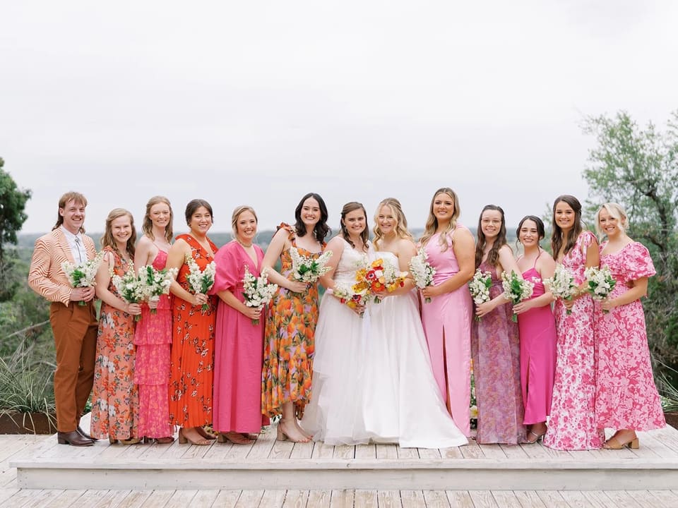E & A at Lucky Arrow Retreat — wedding florals by Lavender & Lily Floral, Austin TX