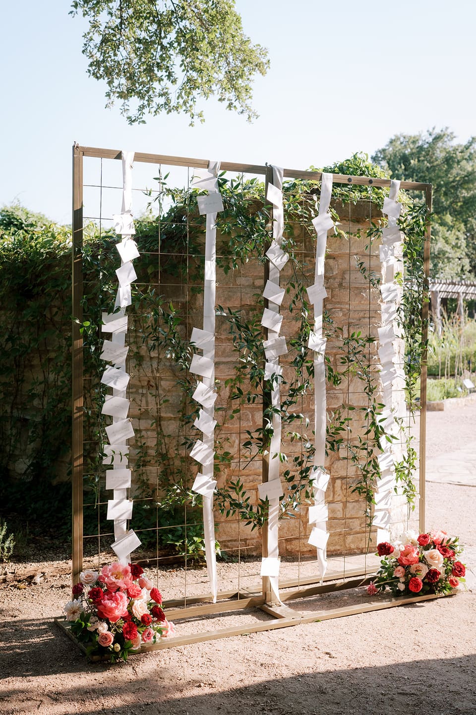 J & M at LBJ Wildflower Center — wedding florals by Lavender & Lily Floral, Austin TX