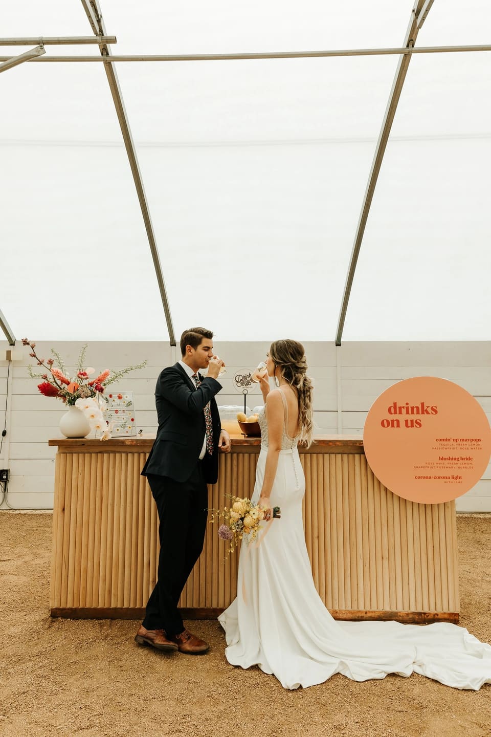 Camino Tropicals at Styled Shoot — wedding florals by Lavender & Lily Floral, Austin TX