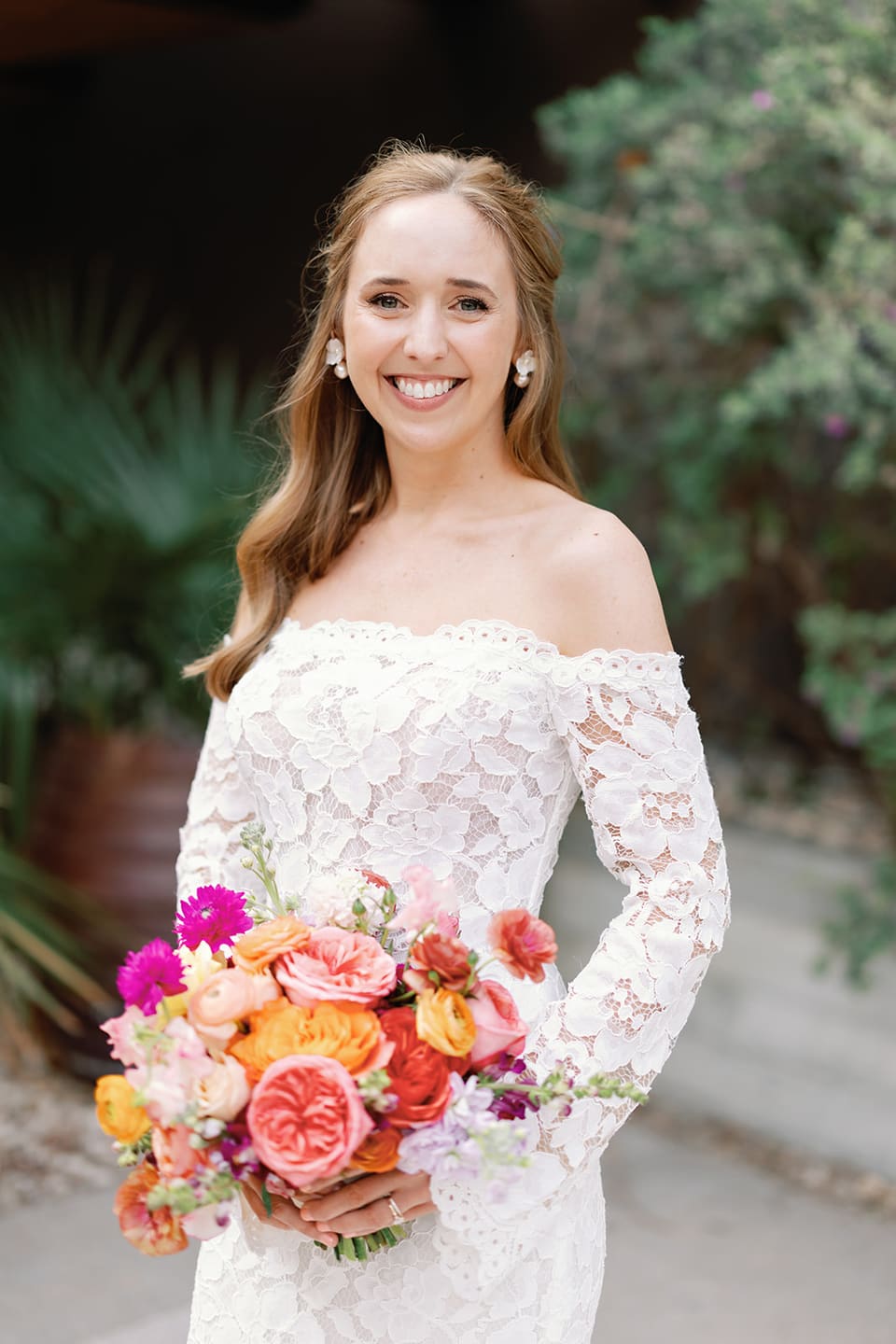 C & N at South Congress Hotel — wedding florals by Lavender & Lily Floral, Austin TX