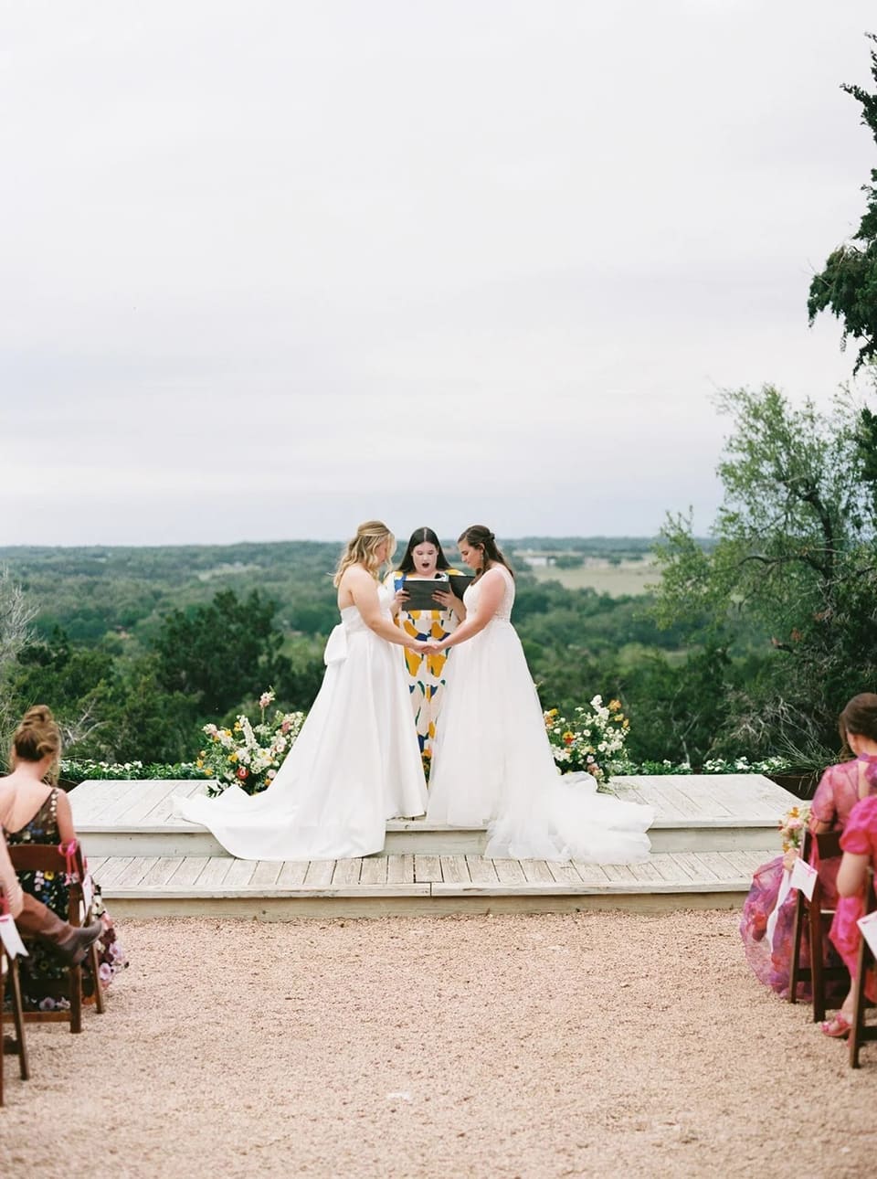 E & A at Lucky Arrow Retreat — wedding florals by Lavender & Lily Floral, Austin TX