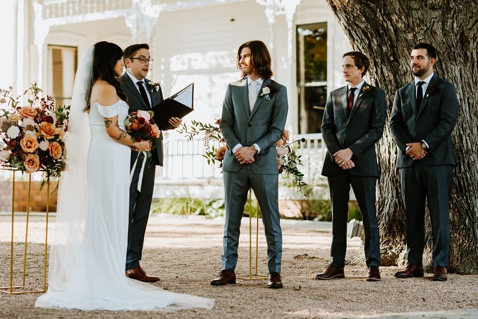 S & M at Barr Mansion — wedding florals by Lavender & Lily Floral, Austin TX