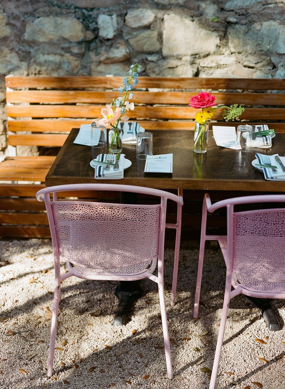 R & N at Bar Peached — wedding florals by Lavender & Lily Floral, Austin TX