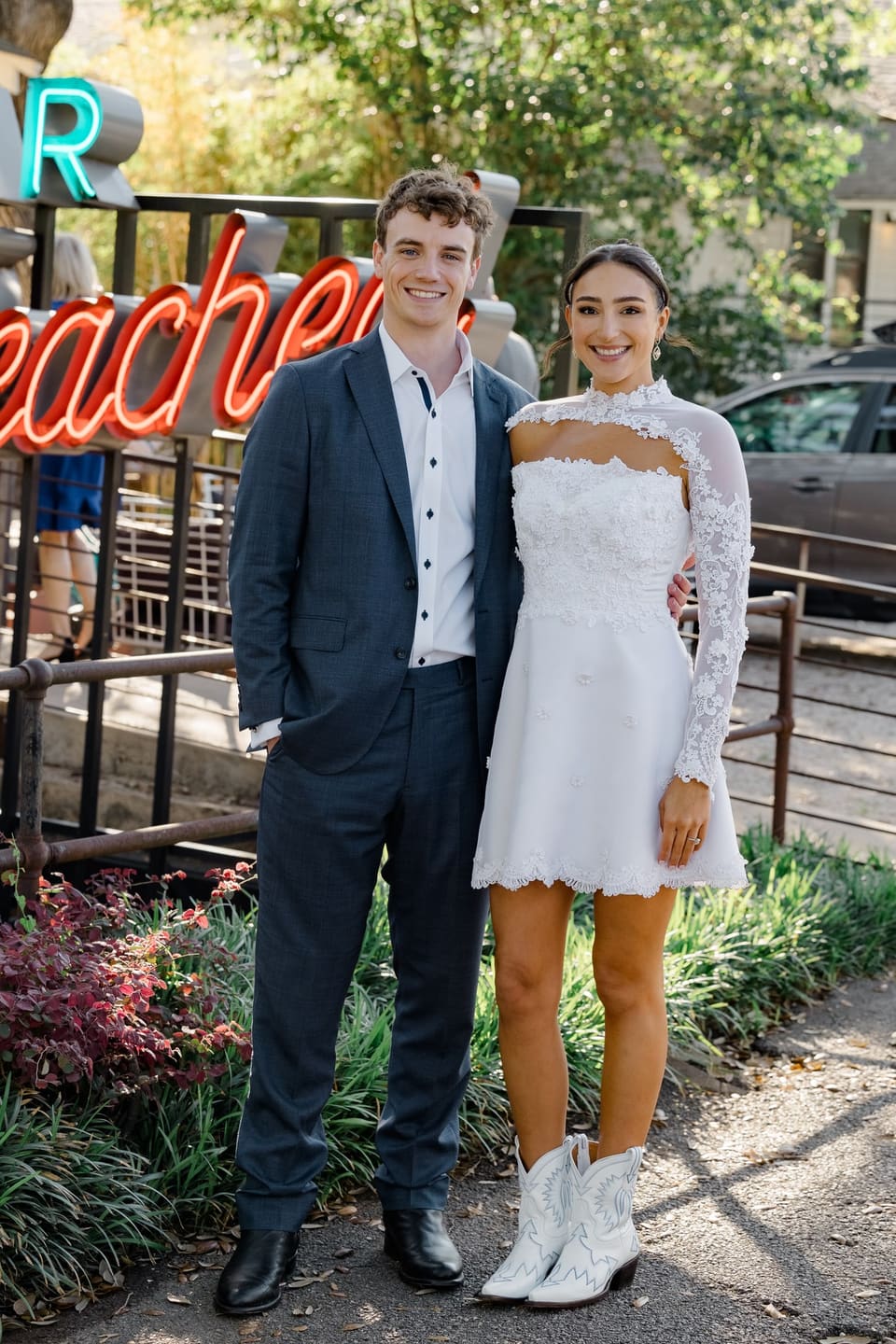 R & N at Bar Peached — wedding florals by Lavender & Lily Floral, Austin TX