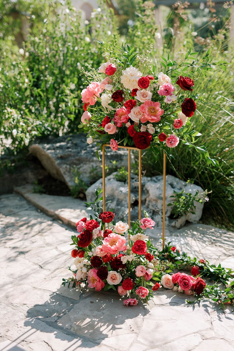 J & M at LBJ Wildflower Center — wedding florals by Lavender & Lily Floral, Austin TX