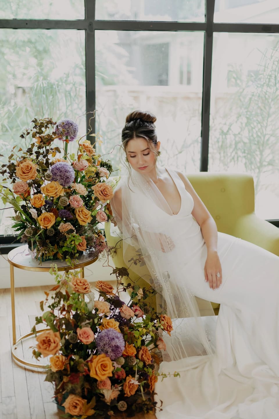 Cathedral Shoot at Styled Shoot — wedding florals by Lavender & Lily Floral, Austin TX