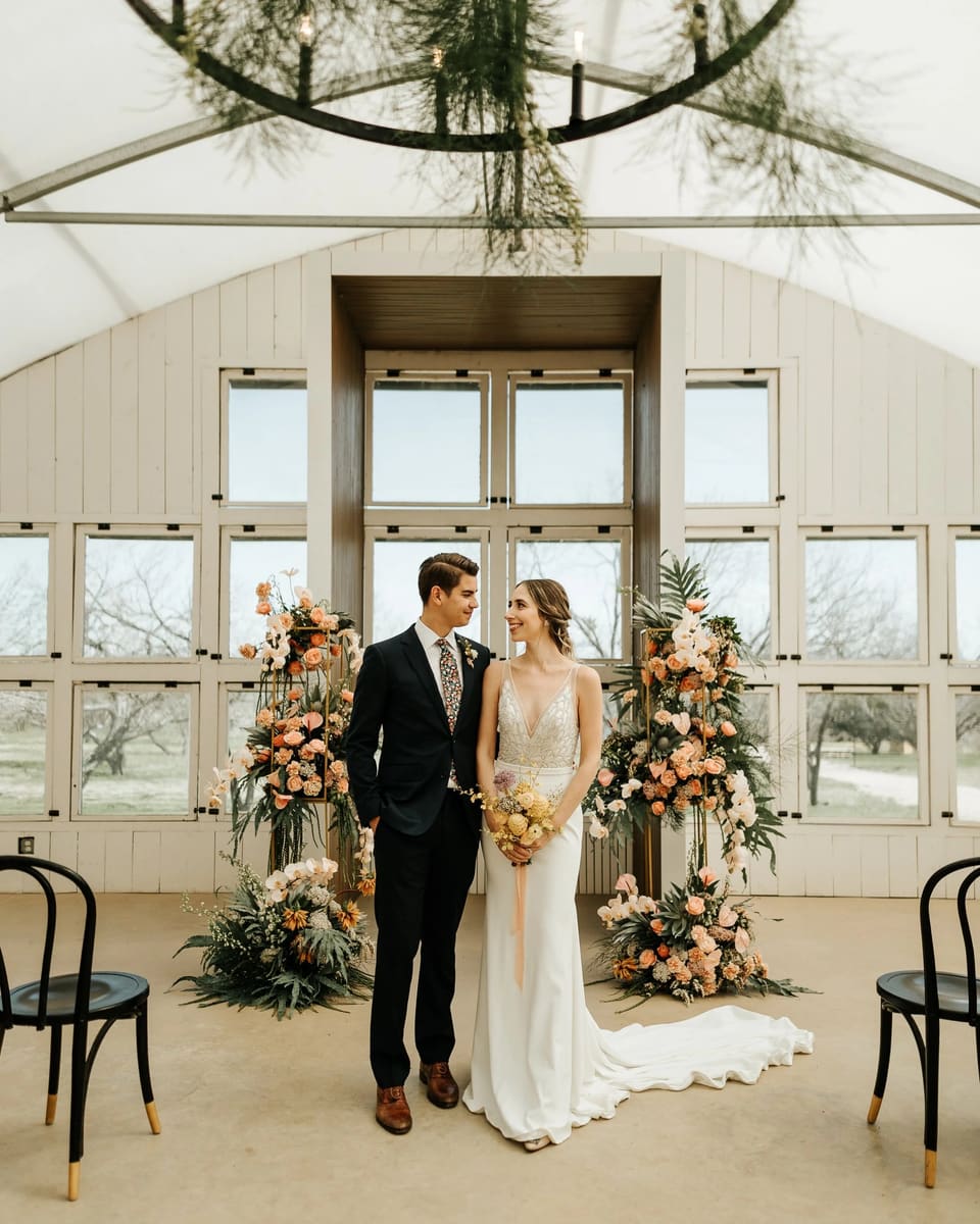Camino Tropicals at Styled Shoot — wedding florals by Lavender & Lily Floral, Austin TX