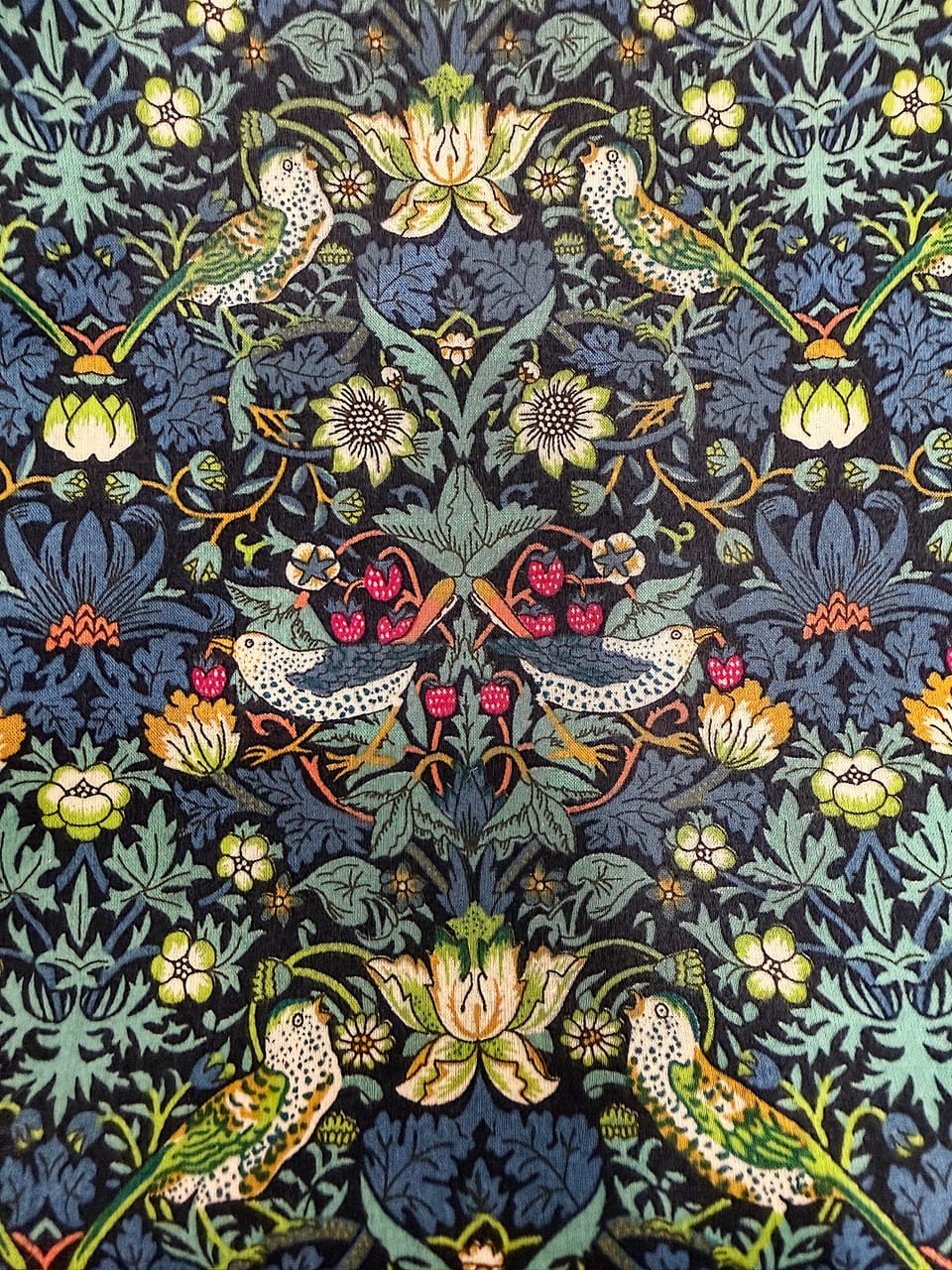William Morris Strawberry Thief print on Liberty of London fabric