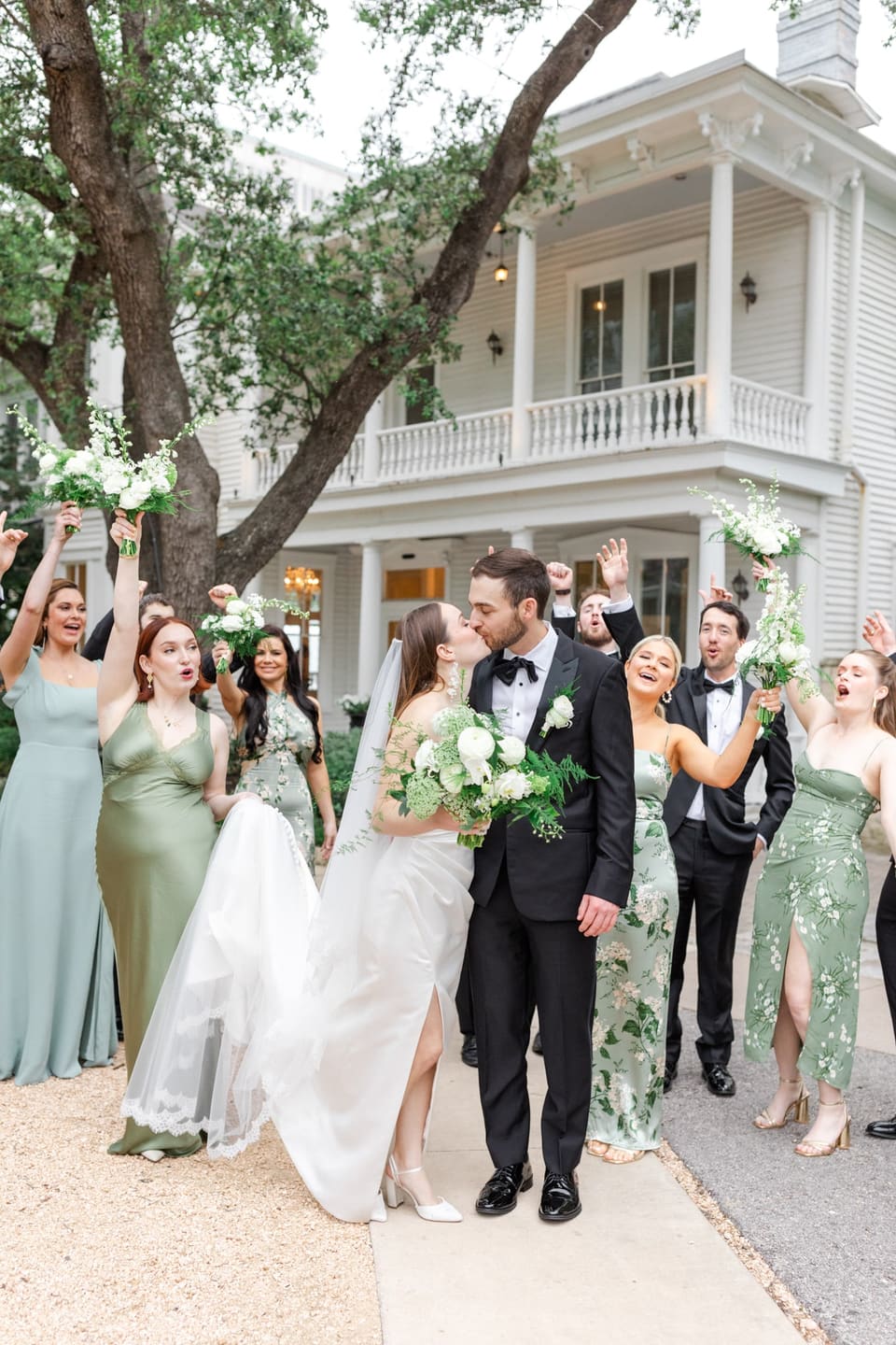 C & M at The Allan House — wedding florals by Lavender & Lily Floral, Austin TX