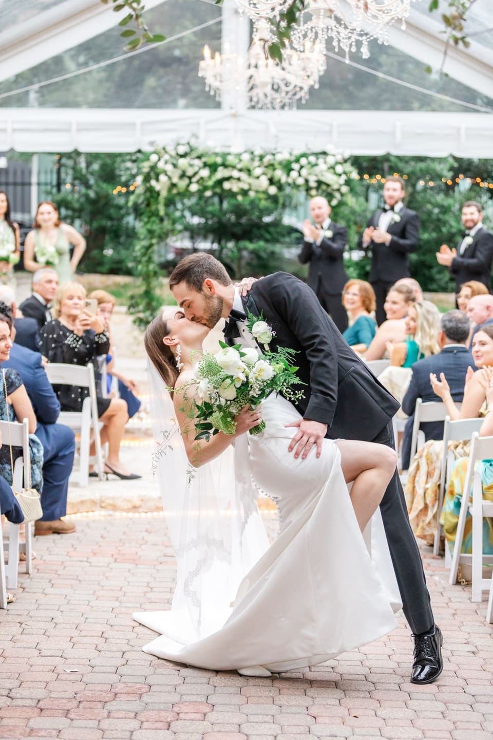 C & M at The Allan House — wedding florals by Lavender & Lily Floral, Austin TX
