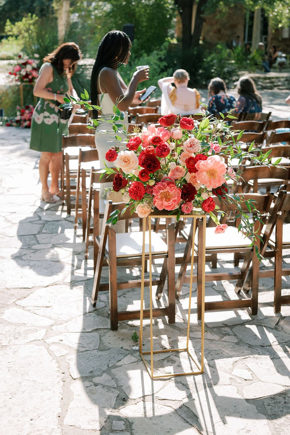 J & M at LBJ Wildflower Center — wedding florals by Lavender & Lily Floral, Austin TX