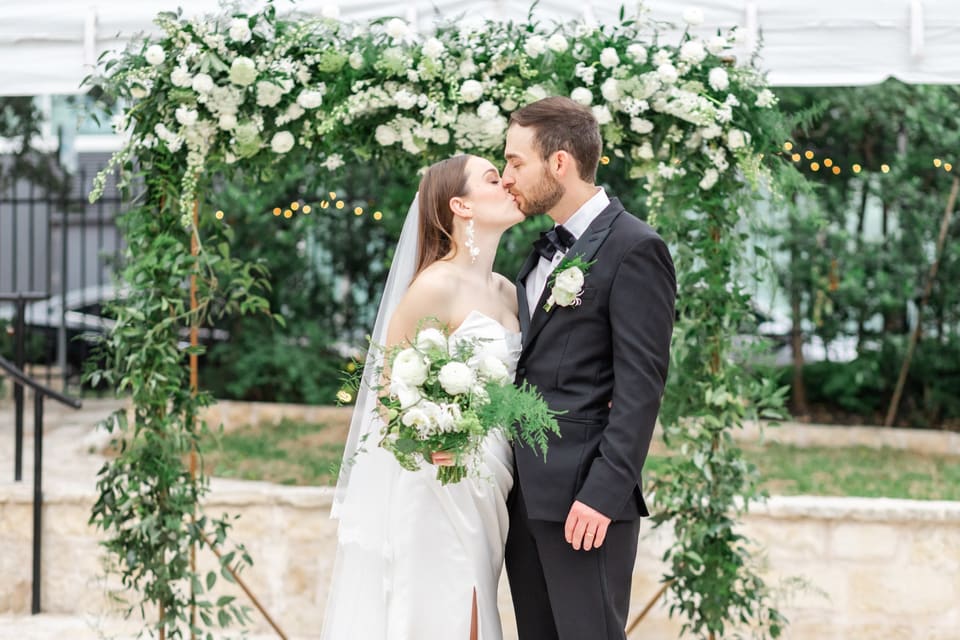 C & M at The Allan House — wedding florals by Lavender & Lily Floral, Austin TX