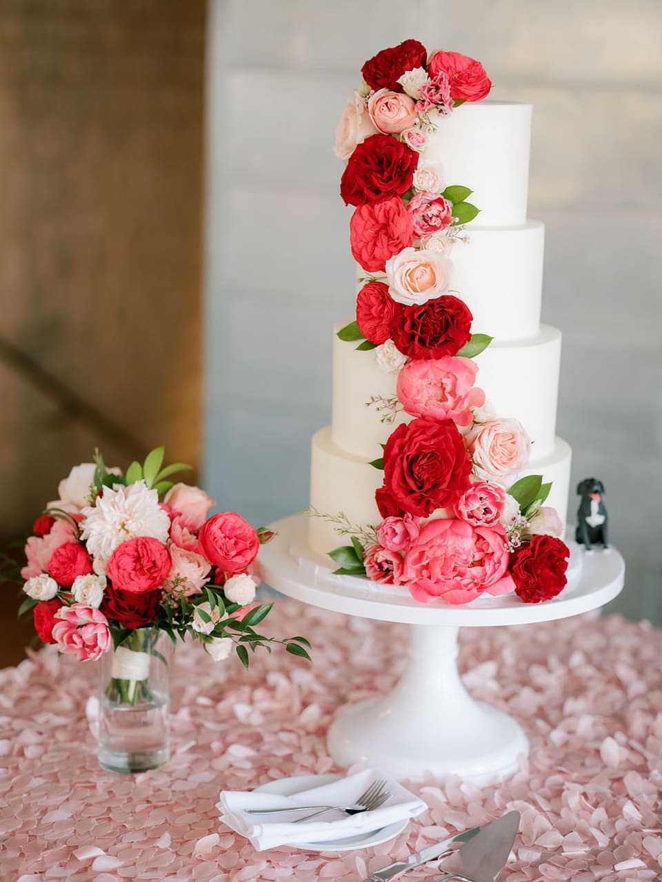J & M at LBJ Wildflower Center — wedding florals by Lavender & Lily Floral, Austin TX