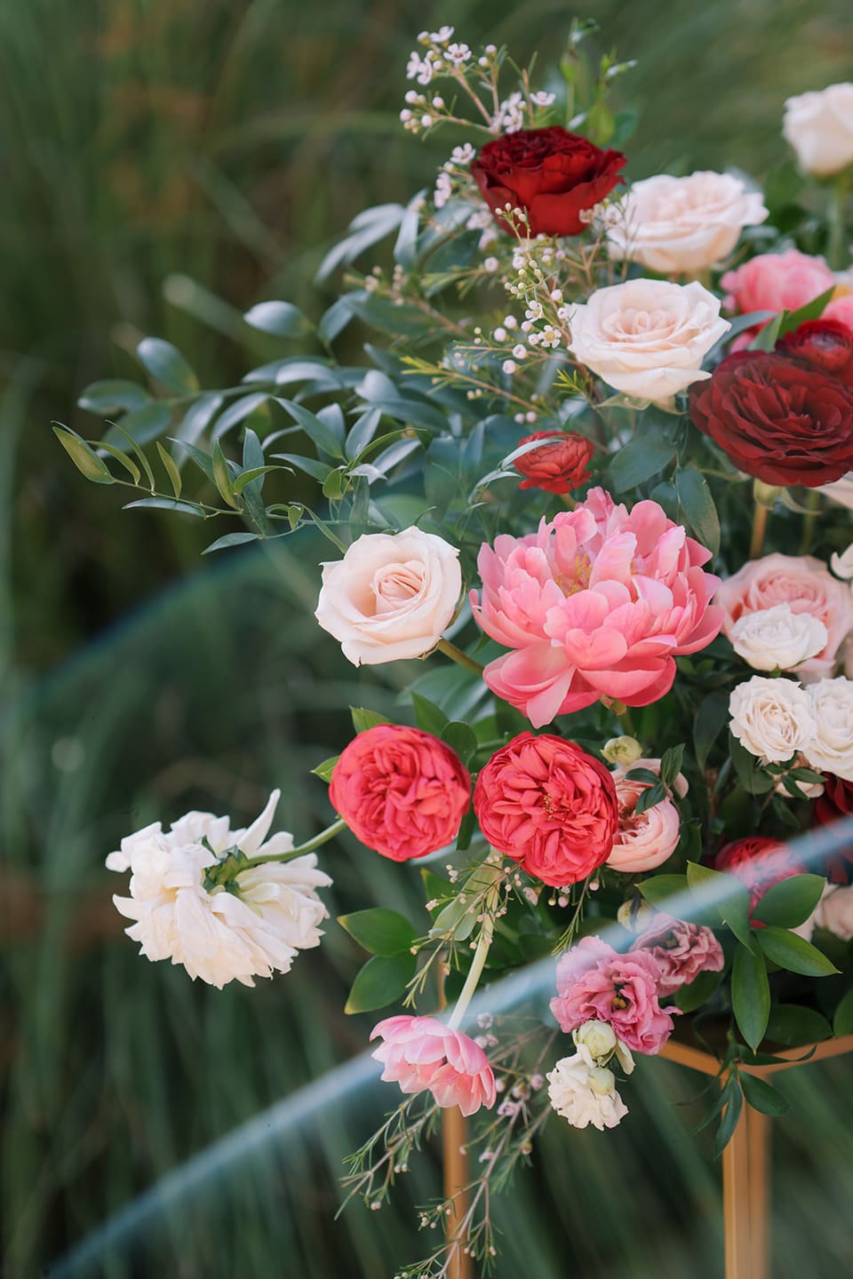 J & M at LBJ Wildflower Center — wedding florals by Lavender & Lily Floral, Austin TX