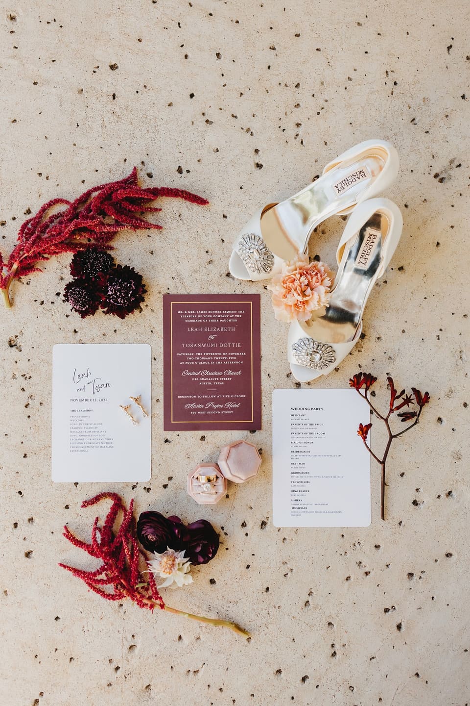 L & D at The Proper — wedding florals by Lavender & Lily Floral, Austin TX