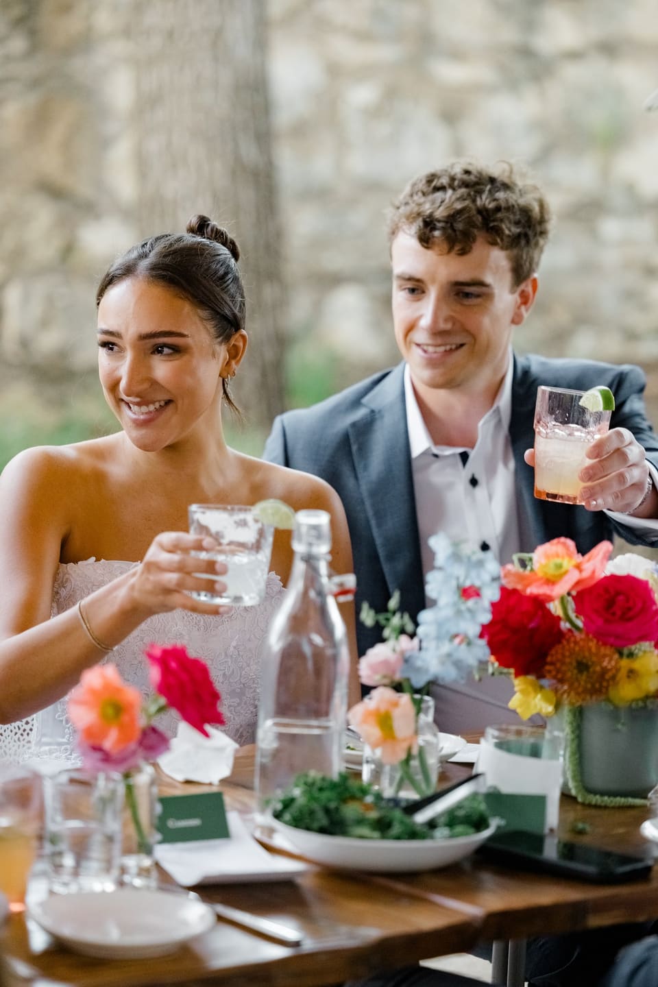 R & N at Bar Peached — wedding florals by Lavender & Lily Floral, Austin TX