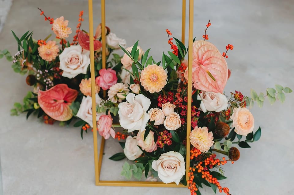 E & R at Kindred Oaks — wedding florals by Lavender & Lily Floral, Austin TX